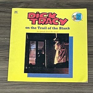 Vintage 1990 Golden Book Dick Tracy Movie Picture Book On The Trail Of The Blank